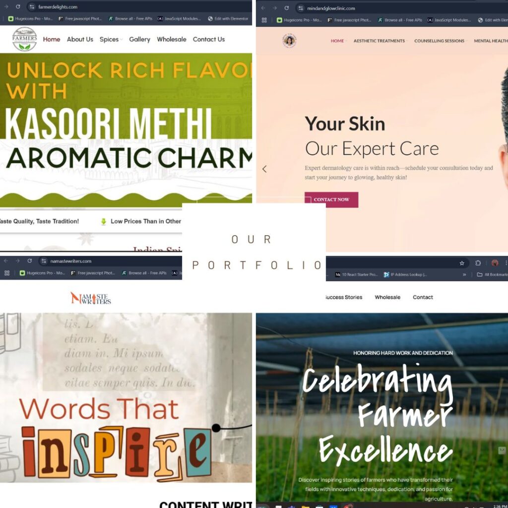Webouns Portfolio Collage